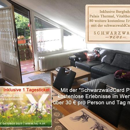 Ferienwohnung Kuckuck Auf Dem Sommerberg Incl Schwarzwaldcard Plus - 2 Zimmer 50Qm Bad Wildbad Exterior foto