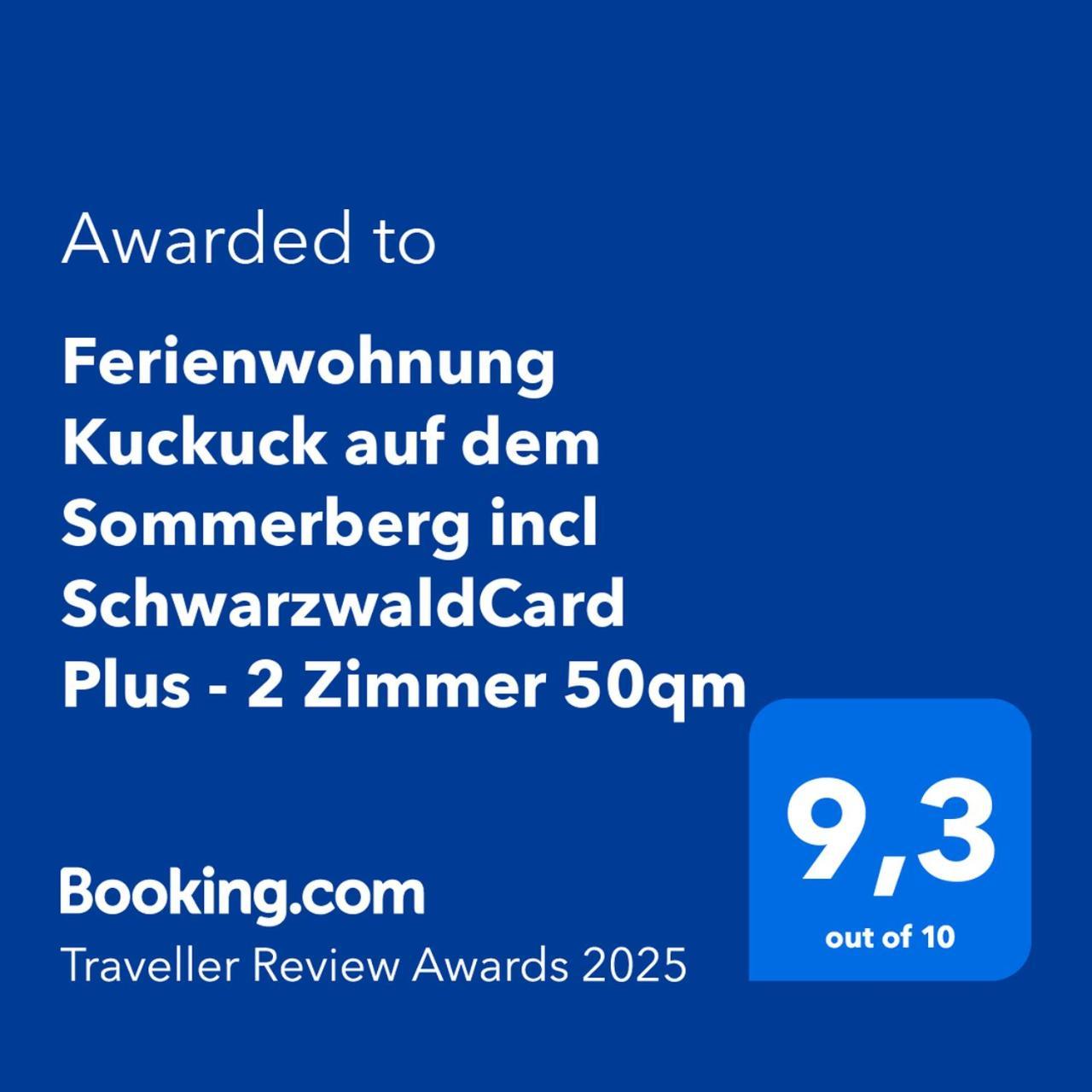 Ferienwohnung Kuckuck Auf Dem Sommerberg Incl Schwarzwaldcard Plus - 2 Zimmer 50Qm Bad Wildbad Exterior foto